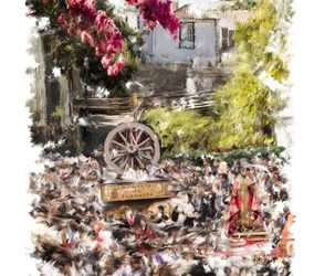 El dinamismo y el colorido de la primavera, protagonistas del cartel de la XLIX Romería de San Marcos