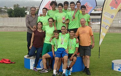 El equipo masculino del IES Tegueste, campeón de Canarias de Atletismo de Centros Escolares de Enseñanza Media