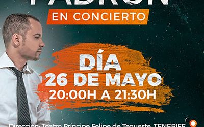 Fran Padrón, en concierto este viernes 26 de mayo en el Teatro Príncipe Felipe de Tegueste