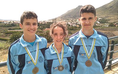 Sobresaliente actuación de los atletas teguesteros en el Campeonato de Canarias de Atletismo Cadete