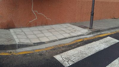 La calle Paseo Eugenio López se reforma para mejorar la accesibilidad