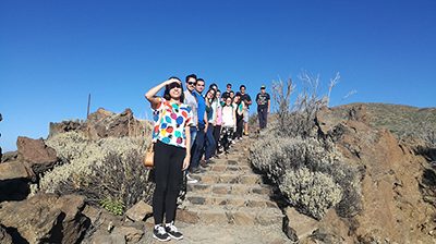 Los jóvenes teguesteros “Pasearon por las Estrellas” desde el Parque Nacional de Las Cañadas del Teide