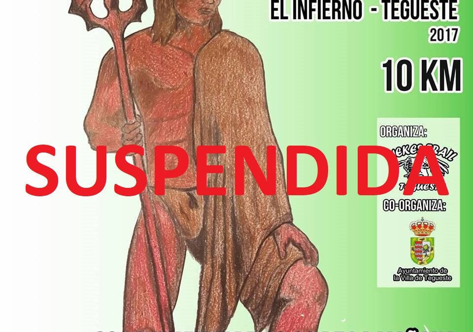 Suspendida la III edición de la Carrera de Montaña «El Infierno» en Tegueste