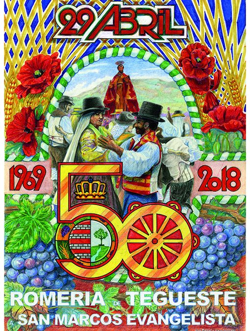 La celebración de su 50ª edición centra este año el cartel de la Romería de Tegueste en Honor a San Marcos Evangelista