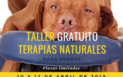 El taller «Terapias Naturales para perros», los próximos días 10 y 12 de abril