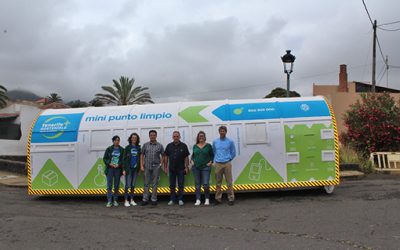 Cabildo y Ayuntamiento instalan un mini punto limpio en Tegueste para fomentar la recogida selectiva de residuos