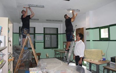 El Ayuntamiento ejecuta varias obras de ahorro energético en los colegios de Tegueste con un inversión de 131.000 euros