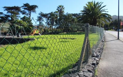 El parque de la Finca de Los Zamorano cuenta con un nuevo vallado perimetral para garantizar la seguridad infantil