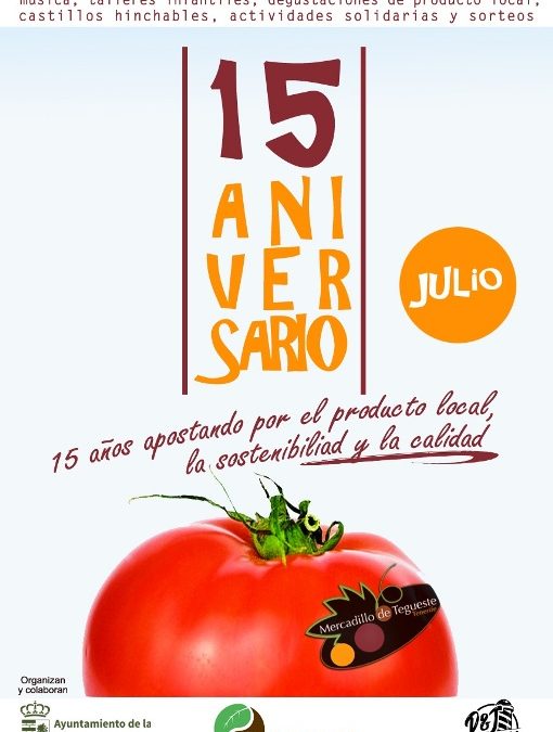 El Mercado del Agricultor y Artesano de Tegueste celebra su 15º aniversario con un variado programa de actos